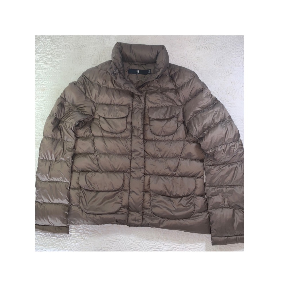 Uniqlo +J Jil Sander Packable Down Jacket Brown Puffer Coat Womens XS 211-135818